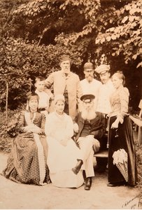 De familie van de dichter Yakov Petrovich Polonsky bezocht de dichter Afanasy Afanasievich Fet