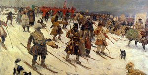 Militaire campagne van de Russen in de 16e eeuw, 1903 door Sergei Ivanov
