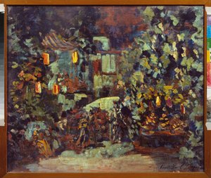 Decorontwerp voor de opera Don Quichotte van Jules Massenet door Sergei Ivanovich Petrov