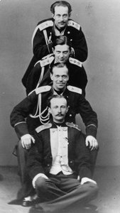 Grootvorsten Alexander Alexandrovich en Vladimir Alexandrovich van Rusland, ca. 1870-ca. 1875