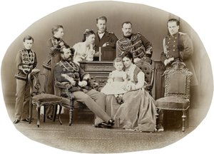 De familie van keizer Alexander II van Rusland