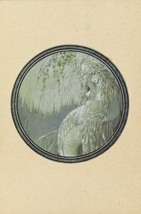Rusalka. Illustratie bij het gedicht Ruslan en Lyudmila door A. Poesjkin, 1921-1926