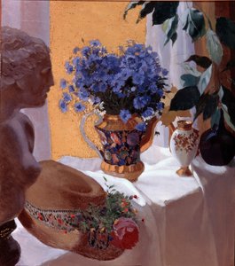 Stilleven, 1916 door Sergei Vasilevich Chekhonin