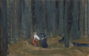 Illustratie bij Het verhaal van de dode prinses en de zeven ridders