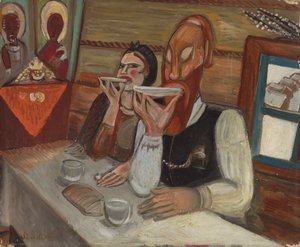 Thee Drinken door Sergei Yurevich Sudeikin