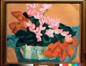 Bloemen, stilleven door Sergei Yurevich Sudeikin