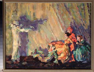 De clowns, pagliacci (Costumes van de commedia dell