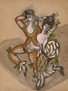 Kostuumontwerp voor het toneelstuk De Bruiloft van Figaro door P. de Beaumarchais, 1915
