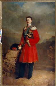 Portret van groothertog Nicolaas Aleksandrovitsj van Rusland