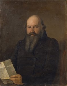 Portret van Osip Mikhaylovich Senkov 1790-1851, 1836 door Sergey Konstantinovich Zaryanko