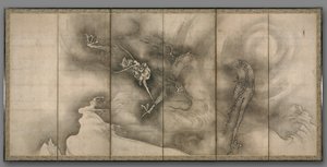 Draak en Tijger, 1500s door Sesson Shkei