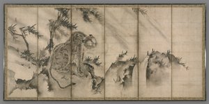 Tijger, 1500s door Sesson Shkei