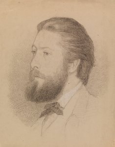 Portret van een man door Severin Falkman