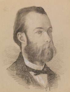 Portret van een man door Severin Falkman