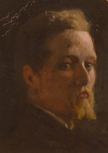 Portret van een man door Severin Falkman