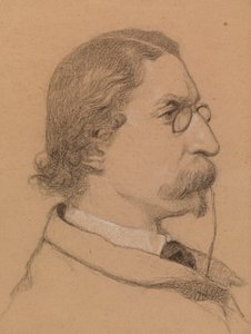 Portret van een man door Severin Falkman