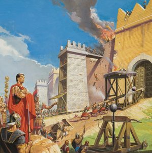 Aanval op Carthago door Severino Baraldi