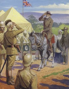 Pier Cronje geeft zich over aan Lord Roberts door Severino Baraldi