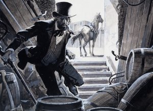 William Bent (gouache op papier) door Severino Baraldi
