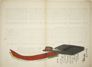 Lagen van Kikaku-poëzie door Shibata Zeshin