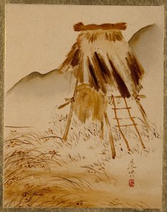Rijst-Droogrek door Shibata Zeshin