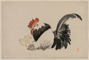 Haan, Hen en Kuikens, ca. 1880s