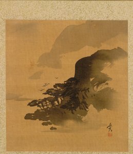 Kustlijn met Vogels uit Album van Schilderijen door de Eerwaarde Zeshin door Shibata Zeshin