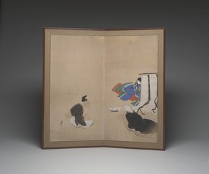 Verhaal van de bamboesnijder door Shibata Zeshin