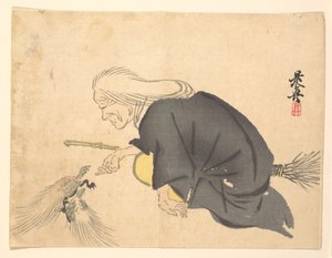 Uba door Shibata Zeshin