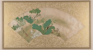 Verschillende planten en gras door Shibata Zeshin