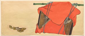 Votiefplaat (ema) met een paard door Shibata Zeshin