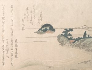 Schildpaddeneiland en Fujiyama, 19e eeuw door Shinsai