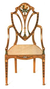 Geschilderde satijnen stoel, 1908