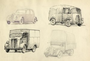 Auto en vrachtwagens door Shirley Markham