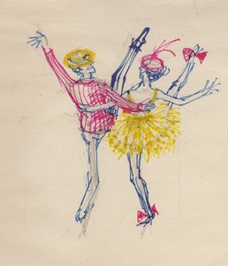 Dansend paar, ca. 1950 door Shirley Markham