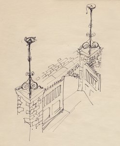 Dubbele poort, ca. 1950