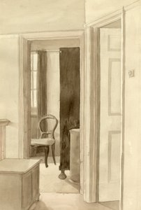 Interieur met stoel, ca. 1950