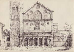 Romaanse kerk, Italië, ca. 1950