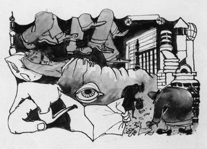 Surrealistische studie door Shirley Markham