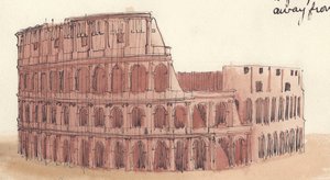 Het Colosseum, Rome, Italië door Shirley Markham