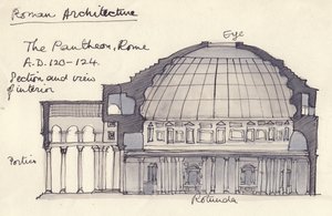 Het Pantheon, Rome, Italië door Shirley Markham