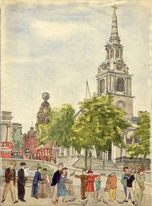 Trafalgar Square, Londen door Shirley Markham