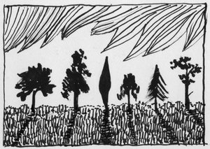Bomen, 1951 door Shirley Markham