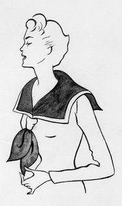Vrouw met Matrozenhemd, ca. 1950