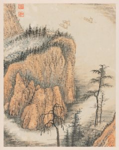 Herinneringen aan de Qinhuai-rivier door Shitao
