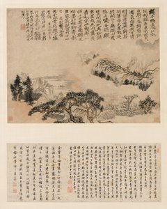 Lentemist over Jiangnan, 1697 door Shitao