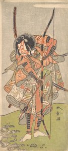 Kabuki-acteur Ichikawa Ebizo III Ichikawa Danjuro IV door Shunsho