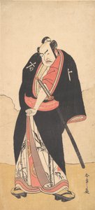 Kabuki-acteur Nakamura Sukegoro II als Kaminari Shokuro (2e maand, 1780) door Shunsho