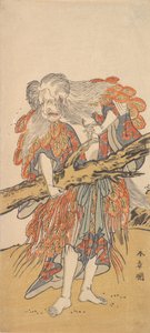 De 5e Ichikawa Danjuro in de Rol van Yamauba door Shunsho
