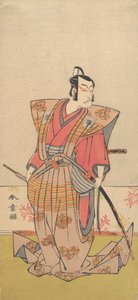 De acteur Ichikawa Danjuro V als een samoerai
